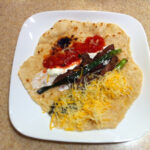 Fajita and toppings