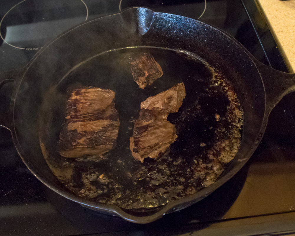 fajitas while cooking