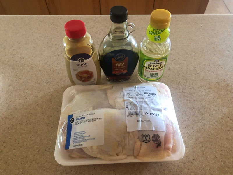 maple mustard chicken thighs ingredients