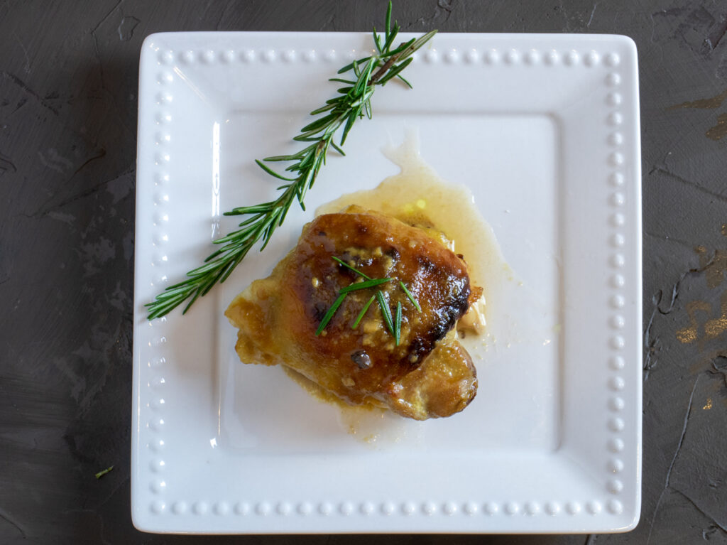 baked maple dijon chicken thighs