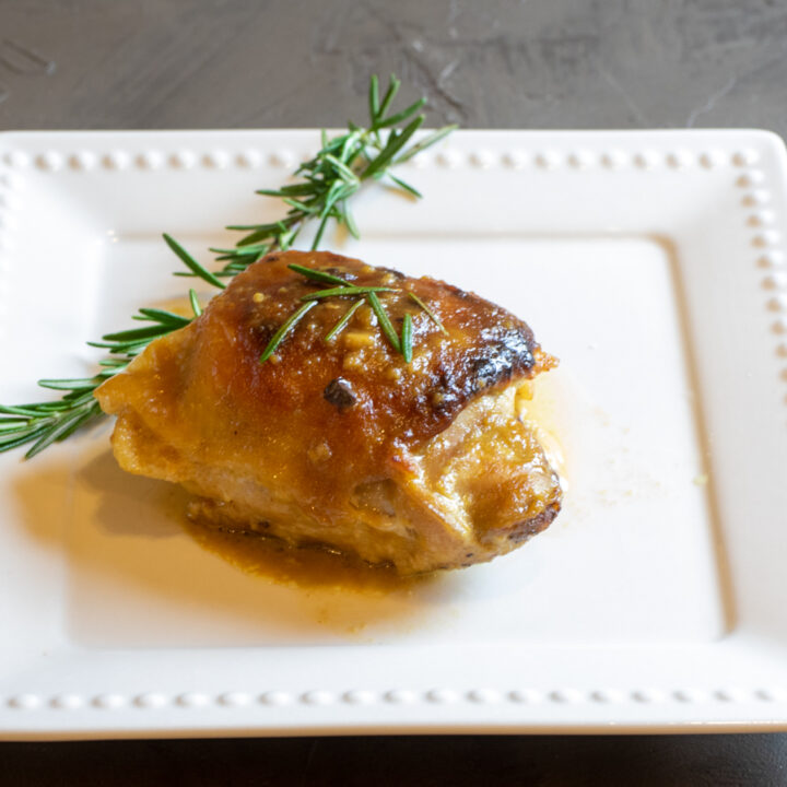 Baked Maple Dijon Chicken Thighs Recipe