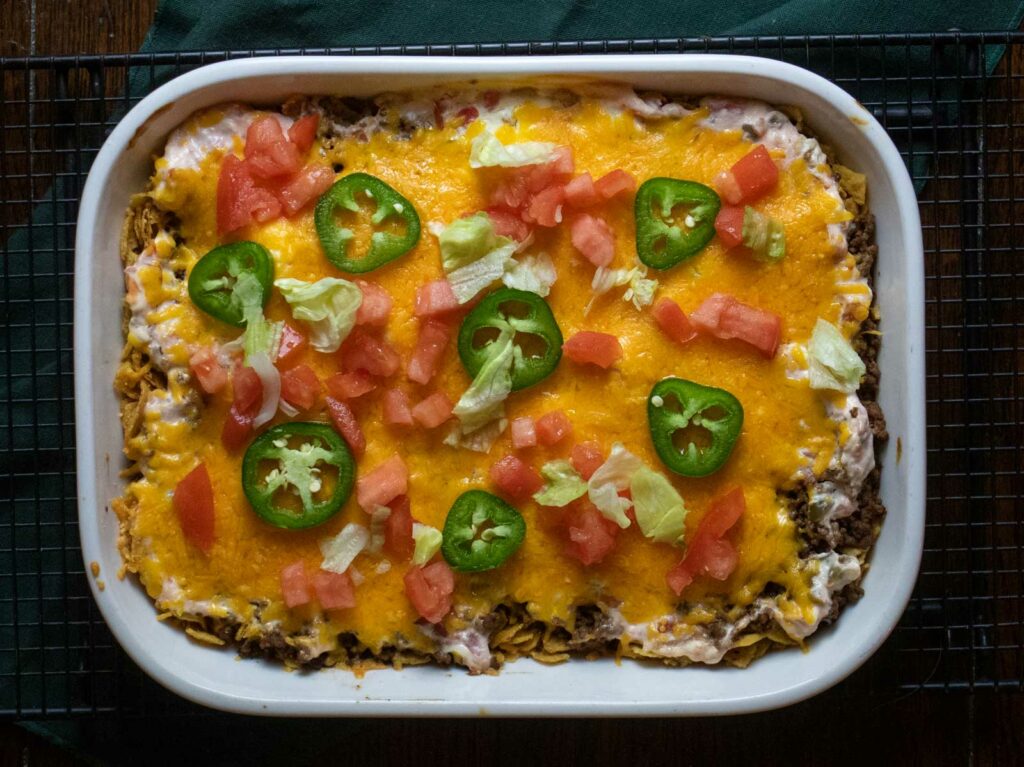 Walking Taco Bake Casserole