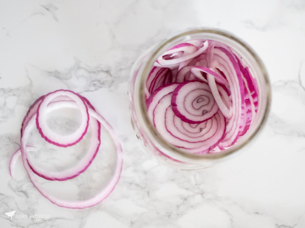 Pickled red onions no sugar