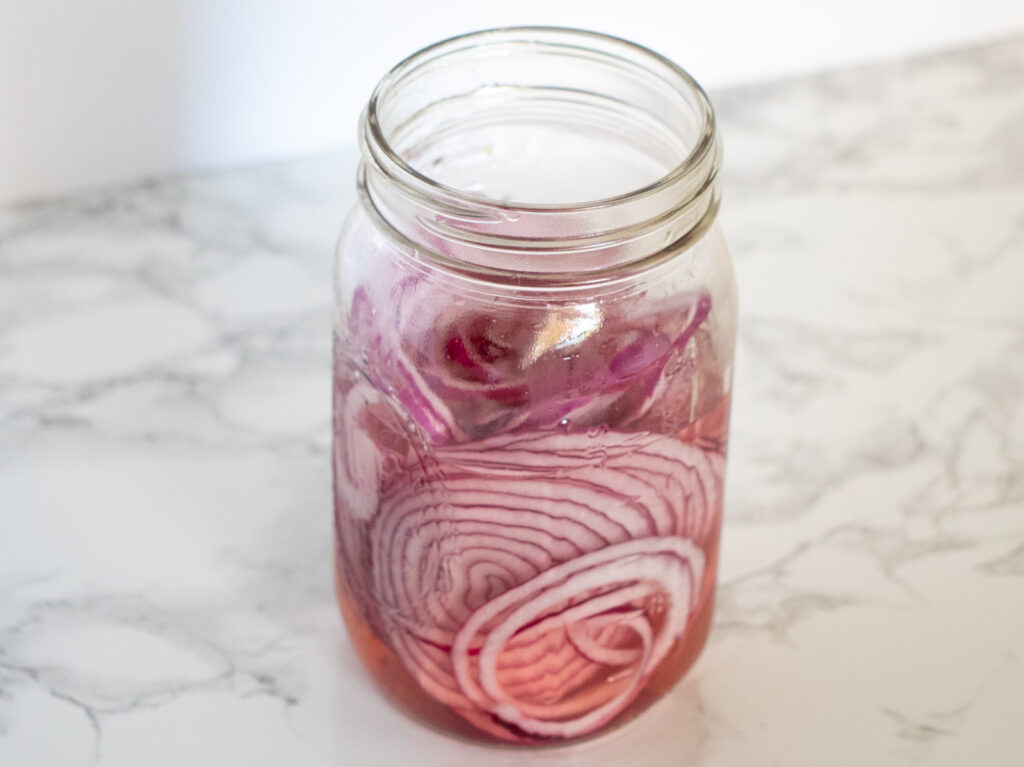spicy Mexican pickled red onions