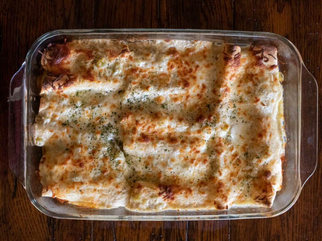 White Chicken Enchiladas Recipe