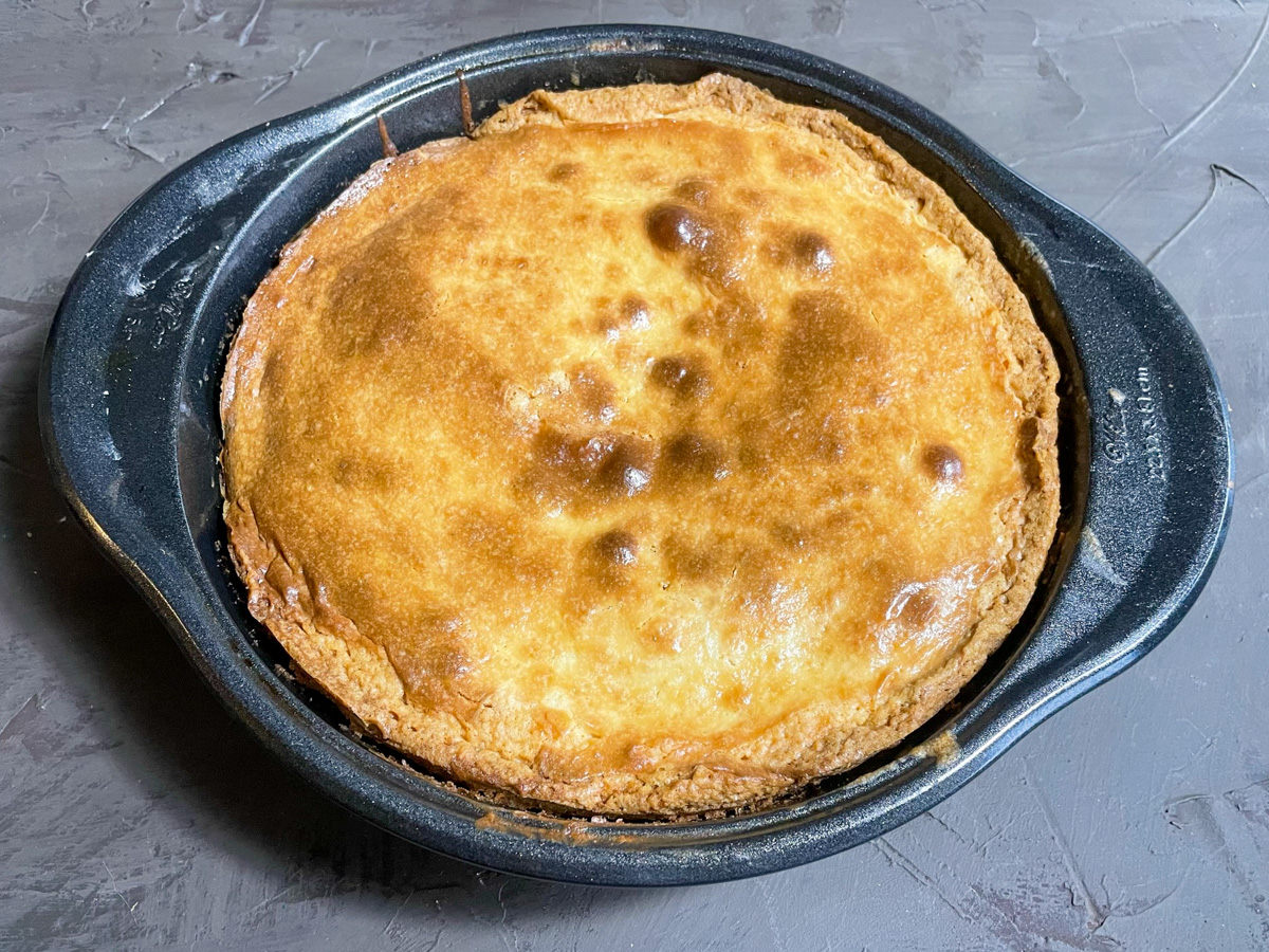 CPK Butter Cake in pan after baking