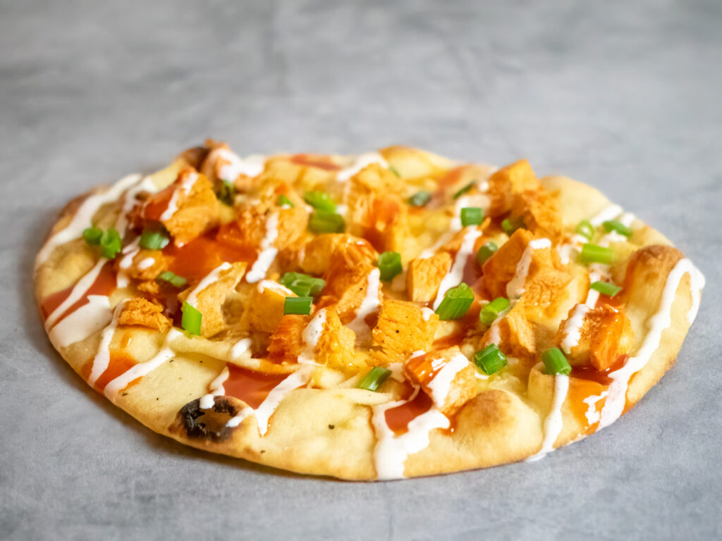 Buffalo Chicken Flatbread Recipe House Full of Monkeys