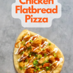 Buffalo Chicken Flatbread pin for Pinterest