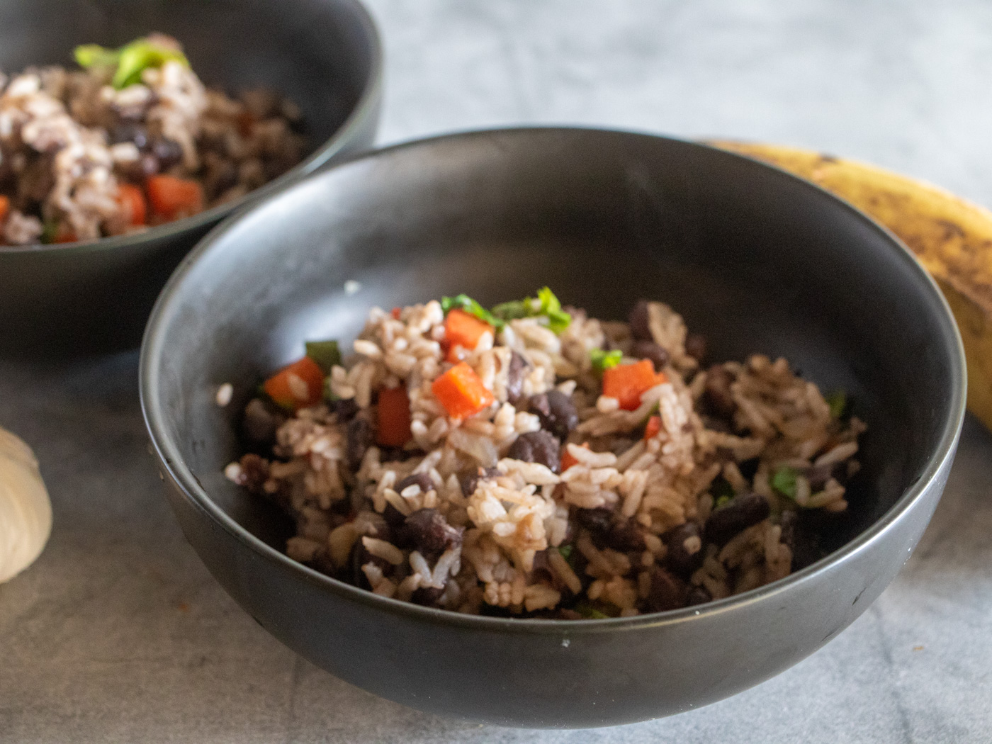 Gallo pinto rice and beans for breakfast