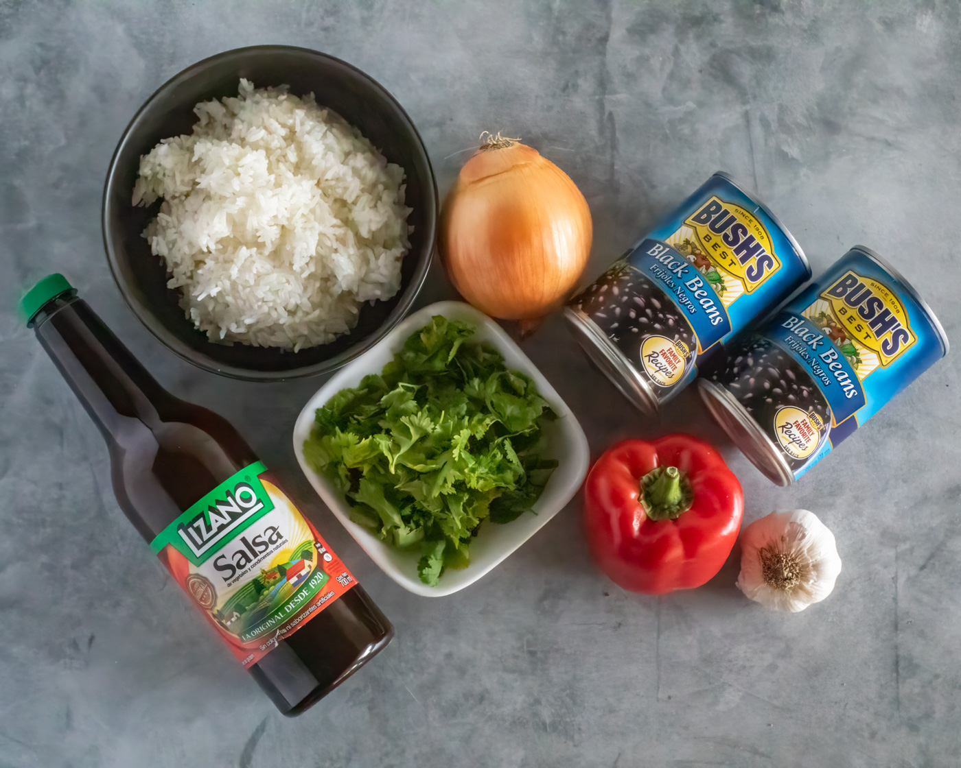 Gallo Pinto Breakfast Ingredients