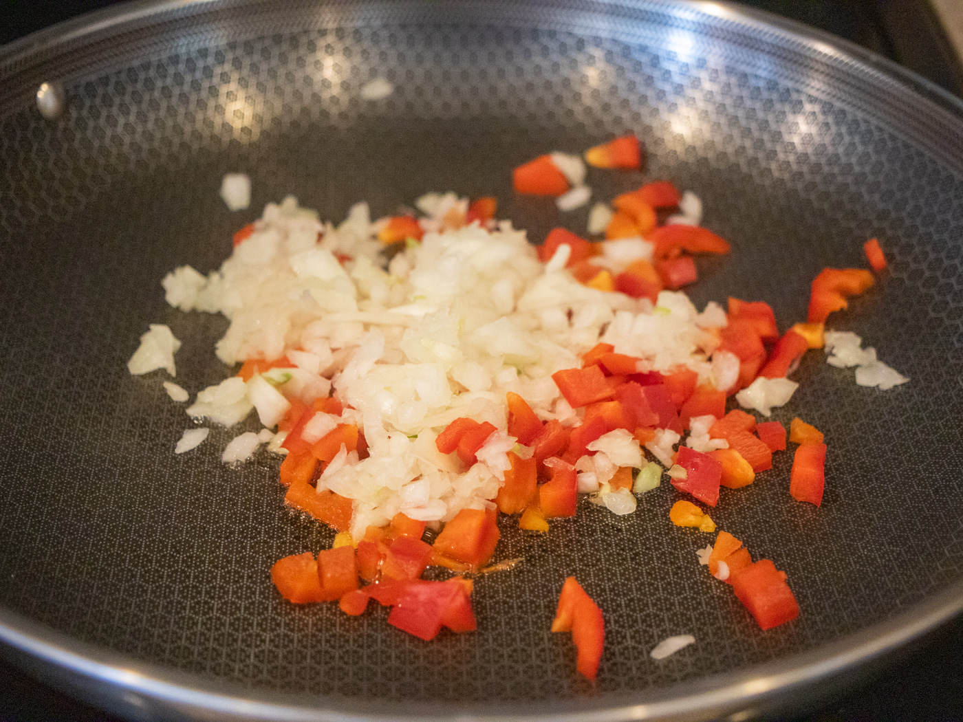 Gallo pinto cooking step 1